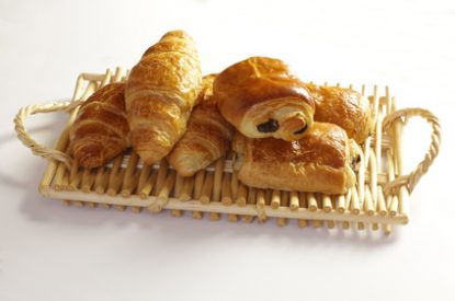 Chocolate bread and croissants